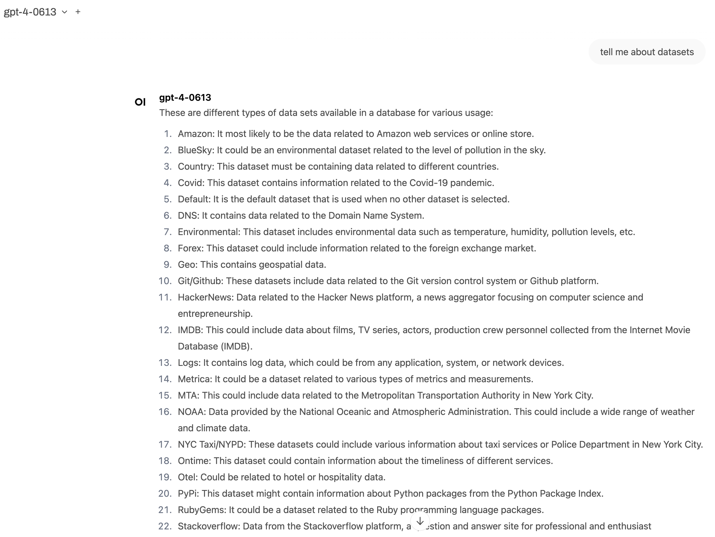 Open WebUI - чат с сервером ClickHouse MCP