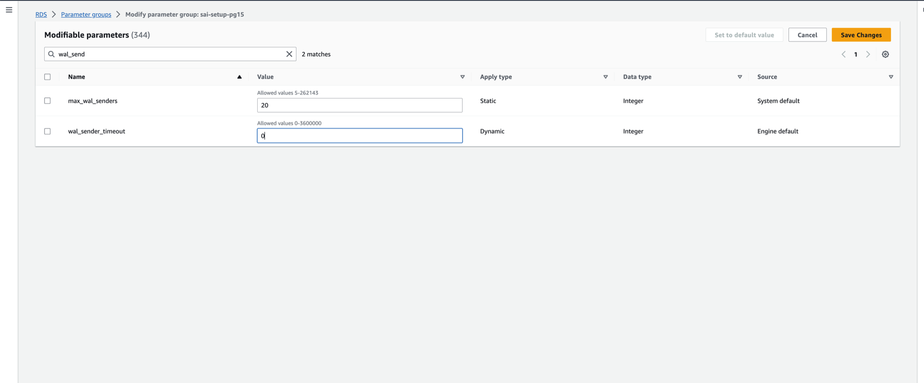 Настройка wal_sender_timeout